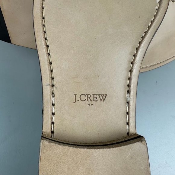 J. Crew Factory Leather Cap Toe Shoes in Brown Leather